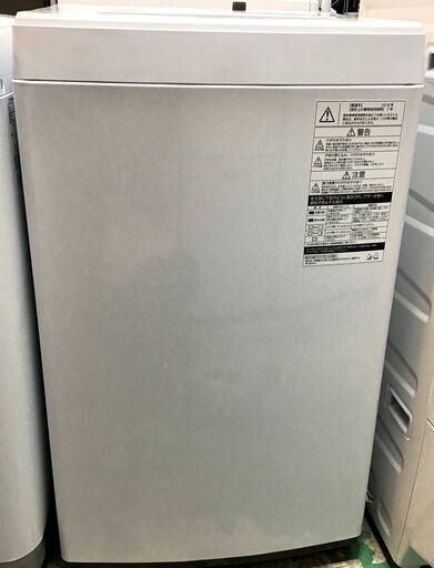 【送料無料・設置無料】洗濯機 2018年製 TOSHIBA AW-45M5(W) 中古