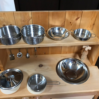 おもちゃ Forest)木製キッチン+ママごと一式