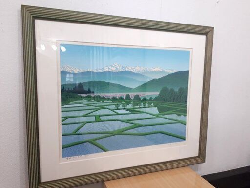 絵画「清雅　朝日連峰」