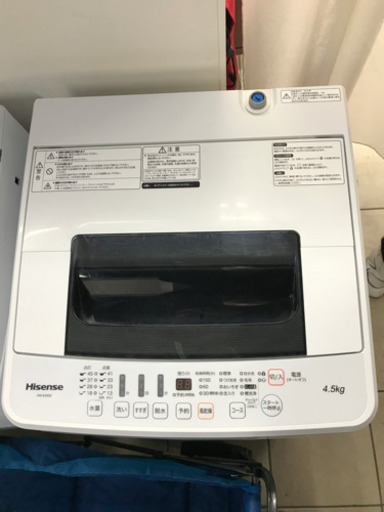 Hisense HW-E4502 2019年製 4.5kg 洗濯機