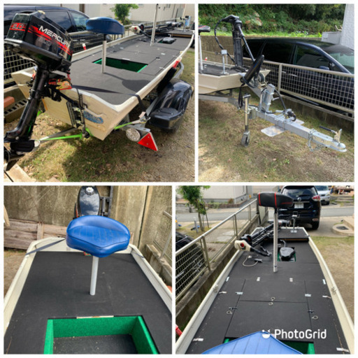 トレーラー付き 注文 アルミボート バスボート 軽トレーラー新車1年  