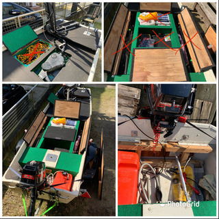 トレーラー付き アルミボート バスボート 軽トレーラー新車1年未満