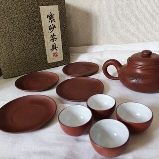 中国の茶器セット。未使用