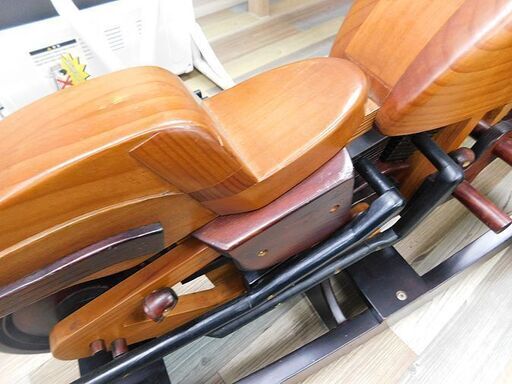 ハーレーダビッドソン型木馬 バイク 子供用玩具 木製オブジェ