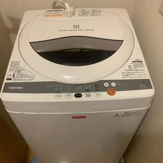 TOSHIBA洗濯機5㎏！2012年製