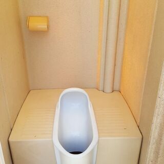 状態は良いです】仮設トイレ(汲取り式)、軽いので搬入は簡単です。