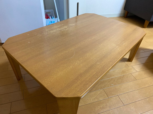 ニトリ折りたたみローテーブルライトブラウン わかな 大阪の家具の中古あげます 譲ります ジモティーで不用品の処分