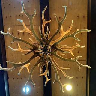 鹿角シャンデリア　