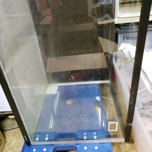 中古規格水槽１２０ｃｍガラス　フルセット　インテリアキャビ（黒）