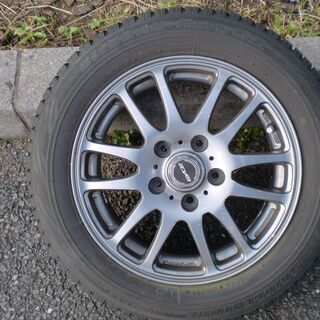 スタッドレスタイヤ【ブリザックREVO GZ】とアルミホイール【Weds GYLE】の４本セット185/60r15 15x6J+43 5H-114.3ハブ径73