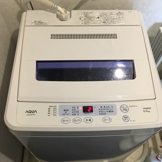 アクア AQUA 洗濯機 AQW-S601 6キロ 動作品 激安...