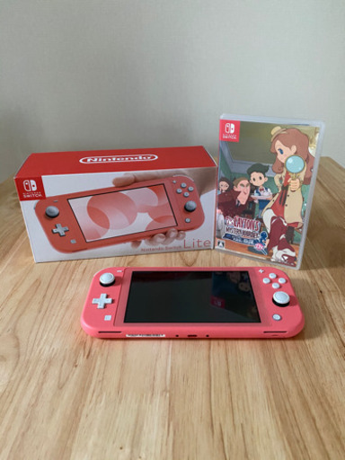 【Nintendo Switch Lite コーラル】\u0026 【レイトン ミステリージャーニー　カトリーエイルと大富豪の陰謀DX】