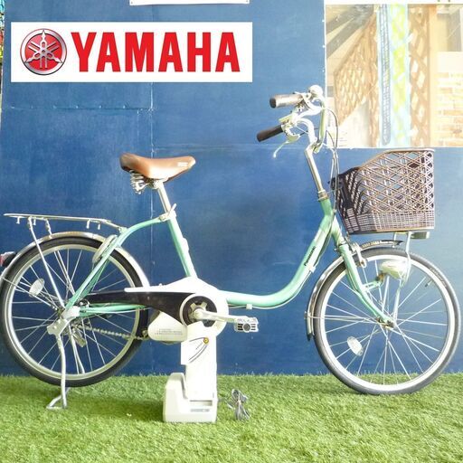 電動自転車 パナソニック 新基準 20インチ リチウム ビビ20 鍵2本付き 3段変速 充電器付き 中古 コロナ対策 Panasonic ViVi20●