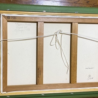 Schaefer/Miles “Poppies in Paradise” M30号　額装　オリジナル　オイル　ペイント 油絵