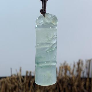 福袋 ネックレス 竹 本翡翠 氷ヒスイ 誕生日プレゼント 手作り 天然石 