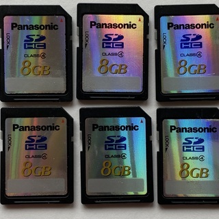 【お値下】パナソニックSDメモリーカード8GB（6枚セット）
