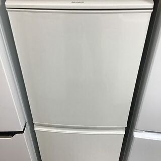 送料無料・設置無料サービス有り】冷蔵庫 SHARP SJ-D14B-W 中古