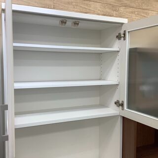 ニトリ　キッチンボード　ﾎﾜｲﾄ　DAHLIA-80 ｷｽﾞ有り ニトリ キッチンボード ﾎﾜｲﾄ DAHLIA-80 ｷｽﾞ有り 【公式通販】