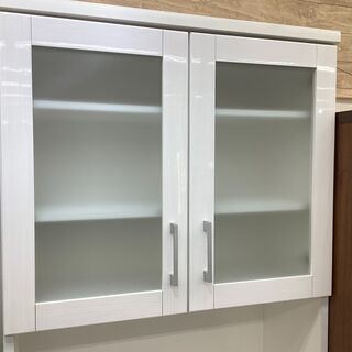 ニトリ キッチンボード ﾎﾜｲﾄ DAHLIA-80 ｷｽﾞ有り 【公式通販】