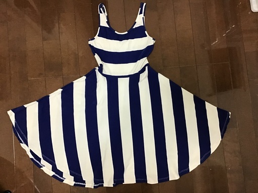 H M ワンピース 青白ボーダー もーりぃ 東海大学前のワンピースの中古 古着あげます 譲ります ジモティーで不用品の処分
