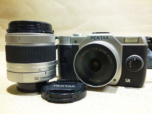 【苫小牧バナナ】動作品 PENTAX Q7 SR ミラーレス一眼デジタルカメラ Wレンズ SMC 2.8-4.5 5-15mm / 1.9 8.5mm ペンタックス♪