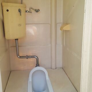 【状態は良いです】仮設トイレ(水洗式)、洗浄済みです。