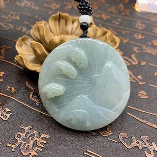 福袋 ネックレス 玉壁 富士山 本翡翠 ヒスイ 誕生日プレゼント 縁起物