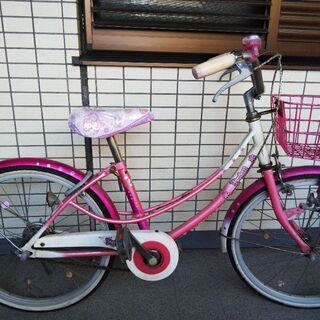 女の子 中古自転車  20インチ 0円！