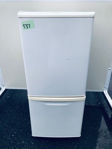 ③551番 Panasonic✨ノンフロン冷凍冷蔵庫✨NR-TB142W-HG‼️