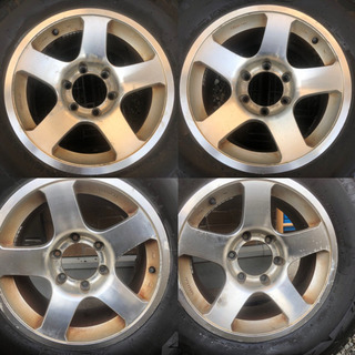 265/70R16 ブリヂストン バリ山 スタッドレス アルミ ランクル プラド