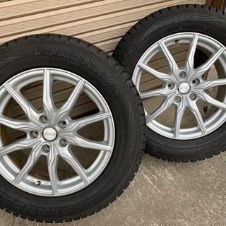 ★値引き！【バリ溝美品】アルミ付スタッドレスタイヤ4本