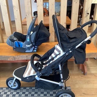ベビーカーAir Buggy mimi ＋レーマーBABY—SAFE ＋ダウンフットマフ