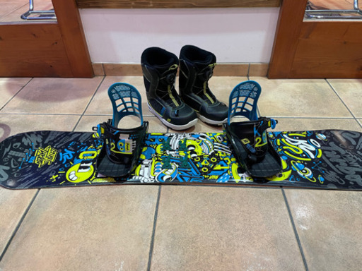 k2、3点セット板、ブーツ、ビンディング120センチ
