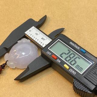 ネックレス 桃 本翡翠 氷ヒスイ ラベンダー 誕生日プレゼント 縁起物 鑑別書有 ネックレス 桃 本翡翠 氷ヒスイ ラベンダー 誕生日プレゼント 縁起物