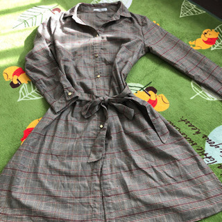 Grl チェック柄ワンピース Mサイズ Yuika 仏生山のワンピースの中古 古着あげます 譲ります ジモティーで不用品の処分