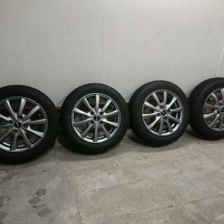 軽自動車へ　アルミホイール付き中古155/65R14スタッドレス...