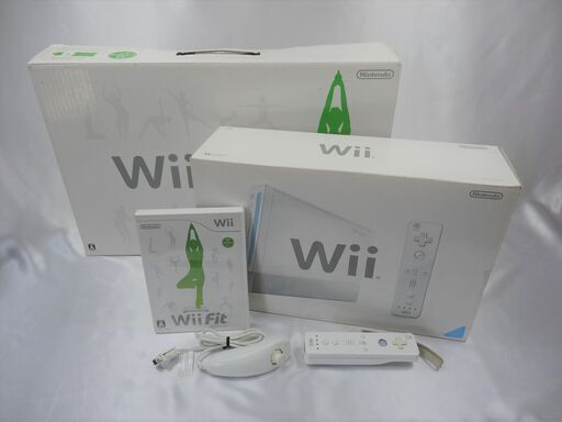 箱あり【コントローラー２個＆ソフト付き】Wii お家エクササイズセット 動作OK
