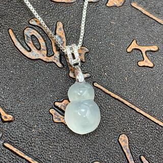 福袋 ネックレス 瓢箪 本翡翠 氷ヒスイ 高氷種 縁起物 誕生日  