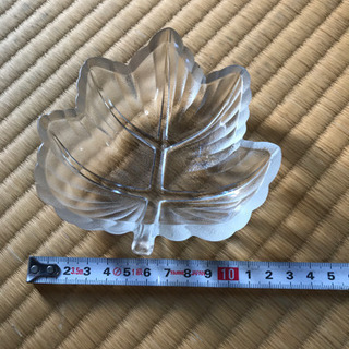 木葉型小皿　ガラス製　5枚組