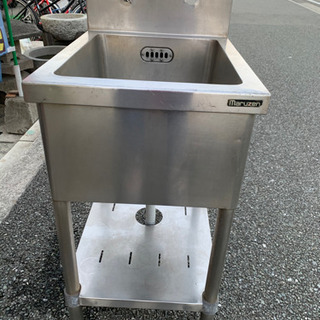 ☆中古品 マルゼン 1槽シンク 450x600x800mm☆