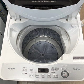 6ヶ月安心保証付】SHARP 全自動洗濯機