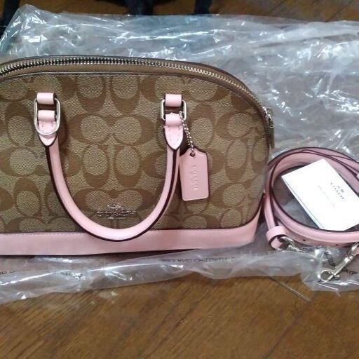 コーチ COACH ショルダーバッグ シグネチャー ミニボストン