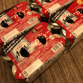 値下げアサヒ ビール スーパードライ 350㎖×6缶×4つ
