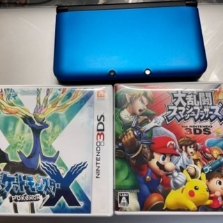 ニンテンドー3DS LL 本体　＋　スマブラ + ポケモンX