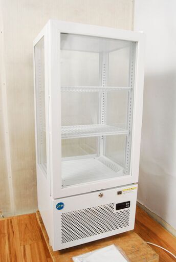 3752 美品 JCM 4面ガラス冷蔵ショーケース JCMS-78 2015年製 78L 424×390×994ｍｍ 愛知県岡崎市 直接引取可