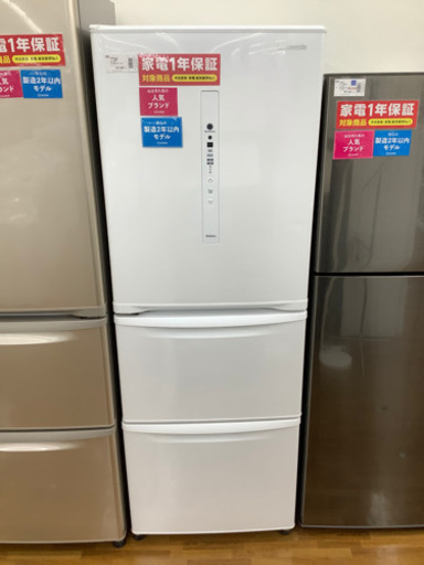 3ドア冷蔵庫　Panasonic NR-C340CL 2019年製　335L 12カ月保証付き！