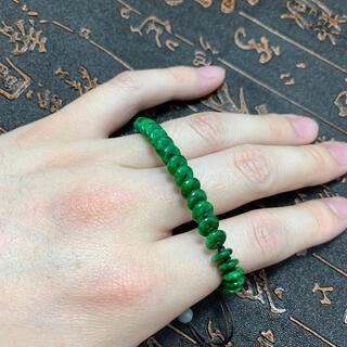 ブレスレット ミャンマー産 本翡翠 ヒスイ 緑色 誕生日プレゼント 鑑別書有 2022072704