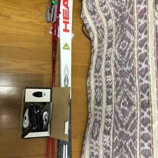 新品 HARE のスキー板 ストック ビンディング セット 126 配送