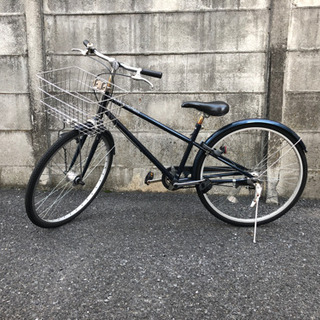 【ネット決済】無印良品　２０型フル装備自転車・ネイビー オートラ...