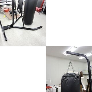 サンドバッグ161cm&スタンドセット 吊り/スチールパイプ トレーニング 